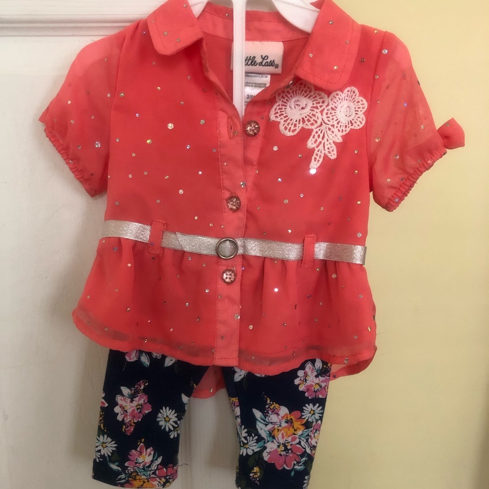 Fancy infant girl set.